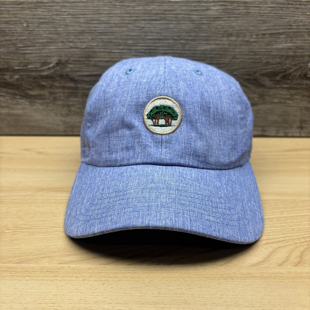 Cedarwood Country Club Hat Strap Back Blue Performance Golf Club Trees Imperial